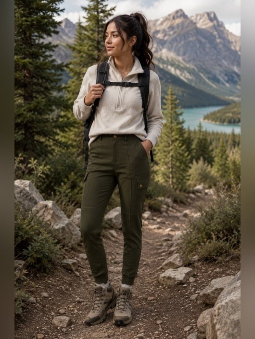 Halara DayStretch Forest Night High Waisted Skinny Cargo Pants S Petite